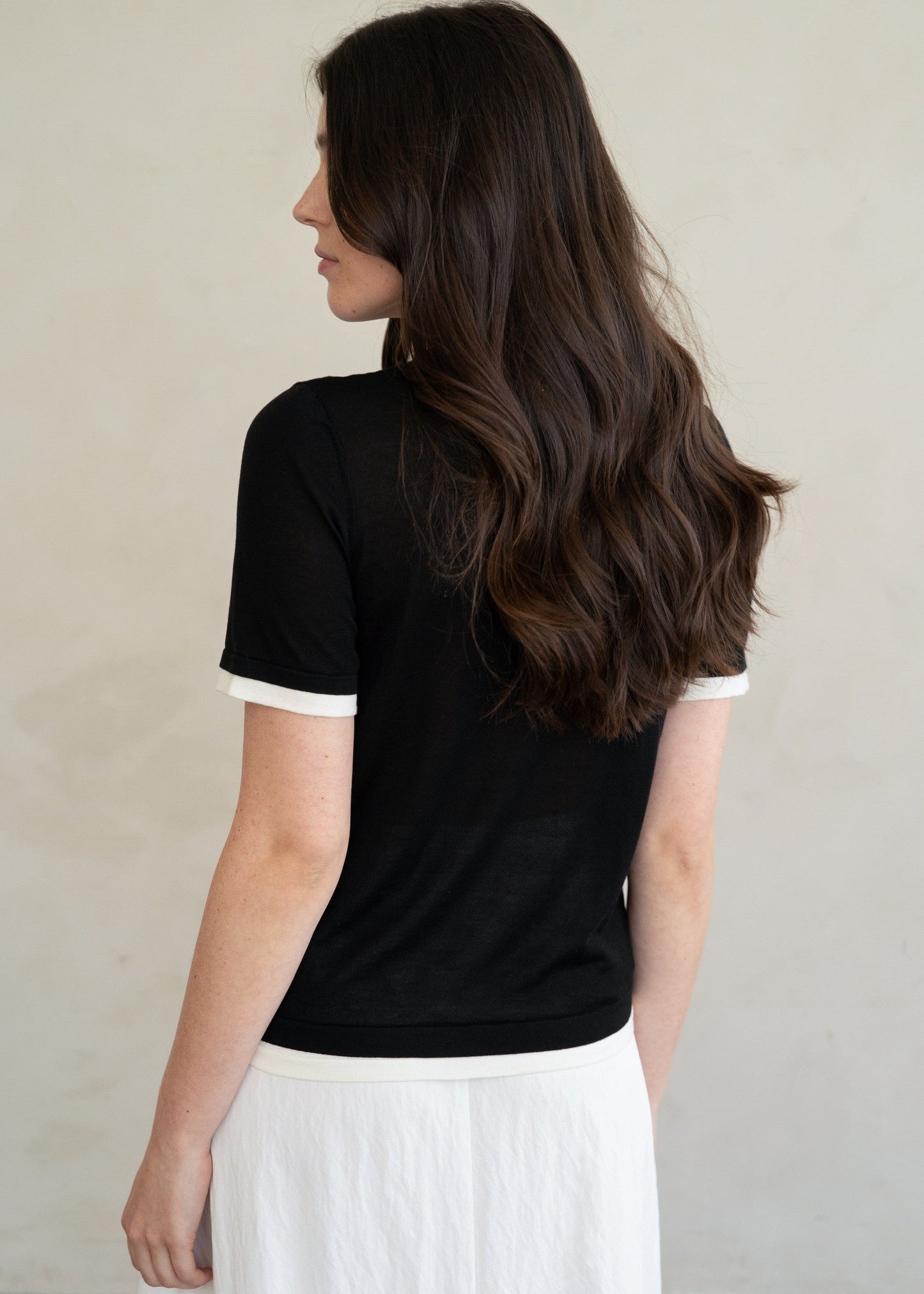 BETHANY BLACK KNIT TOP
