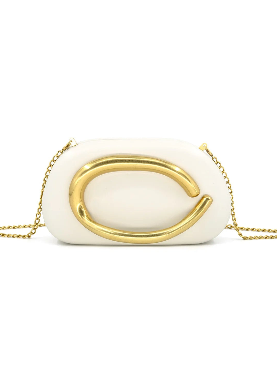 CECE BEIGE CURVE CLUTCH