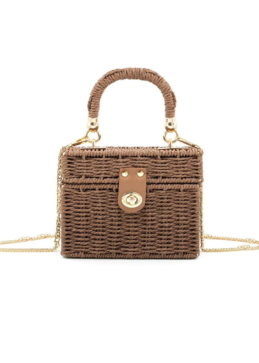 MIMI WOVEN BOX BAG
