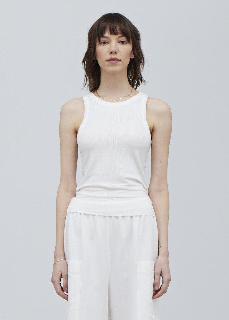 GRADE & GATHER THE BINDING RIBBED TANK TOP – A COMFORTABLE, FIGURE-FLATTERING STAPLE FOR EVERYDAY WEAR