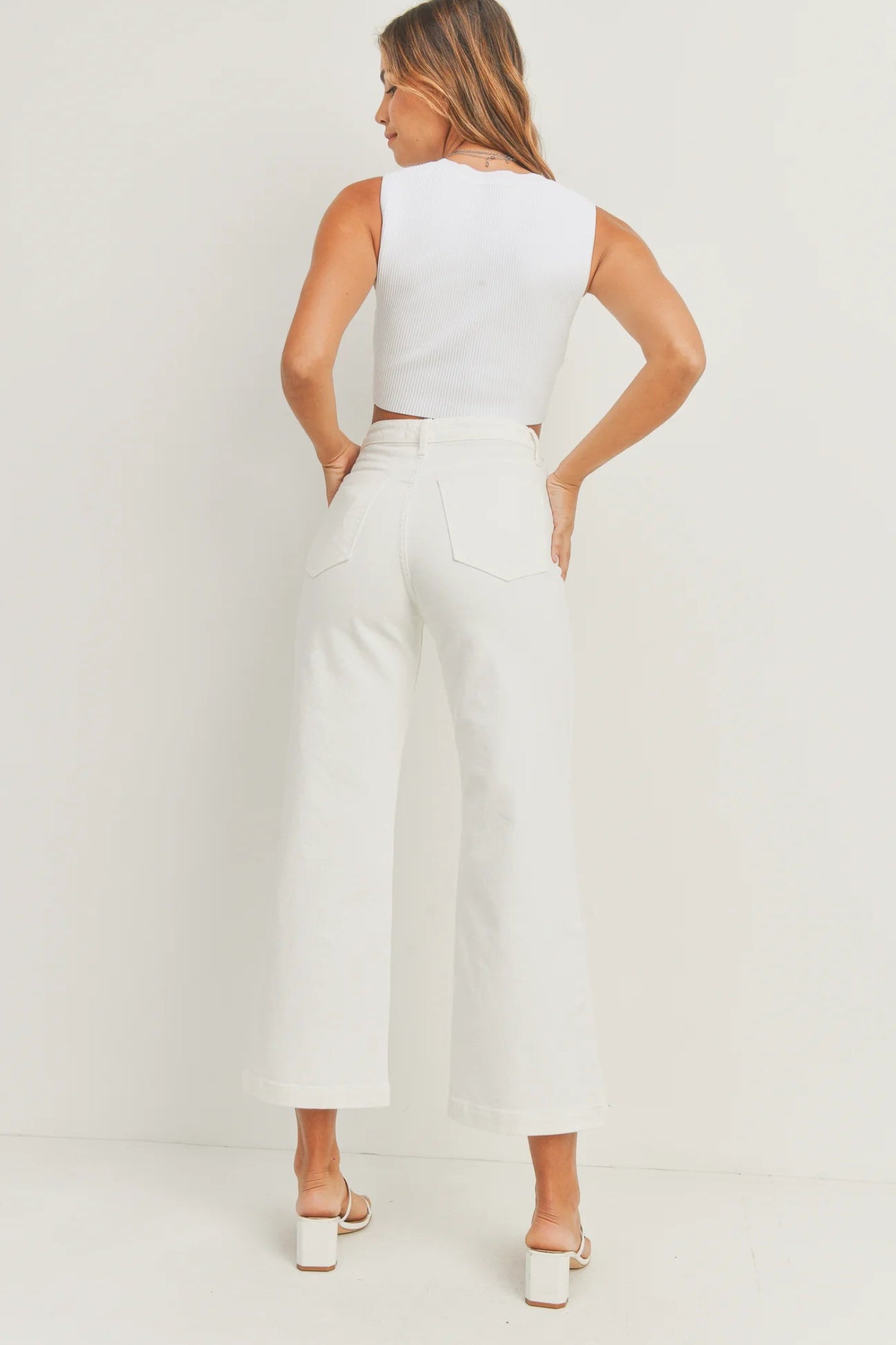 JUST BLACK DENIM THE SAILOR POCKET WIDE LEG – A HIGH-RISE, PATCH POCKET JEAN WITH EFFORTLESS FLARE OFF WHITE 