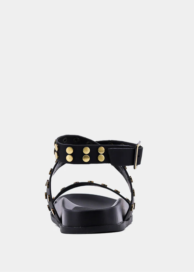 SHU SHOP CECILY SANDALS – EDGY STUDDED GLADIATOR FLATS REVAMP 
