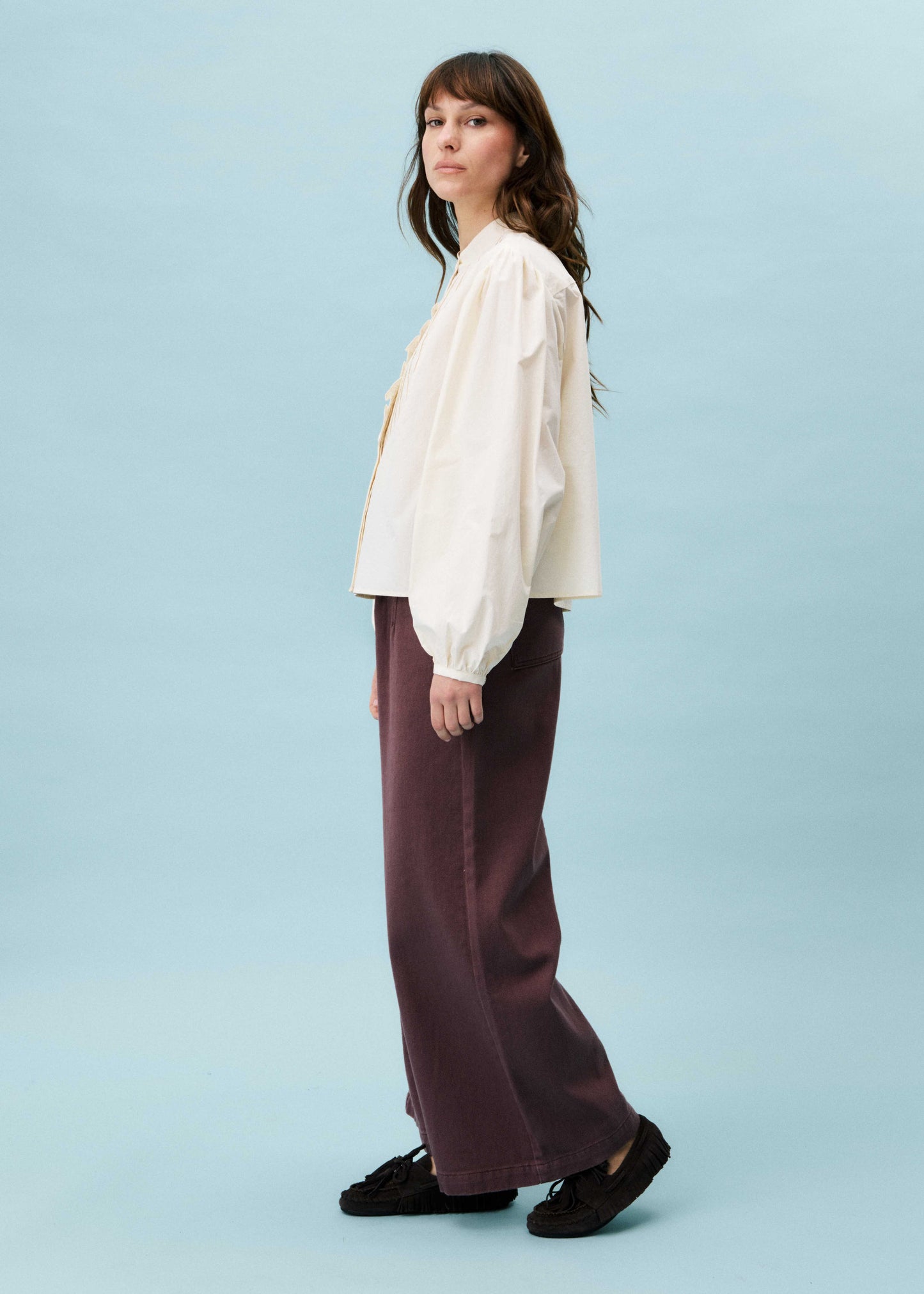 BALLOON SLEEVE TOP