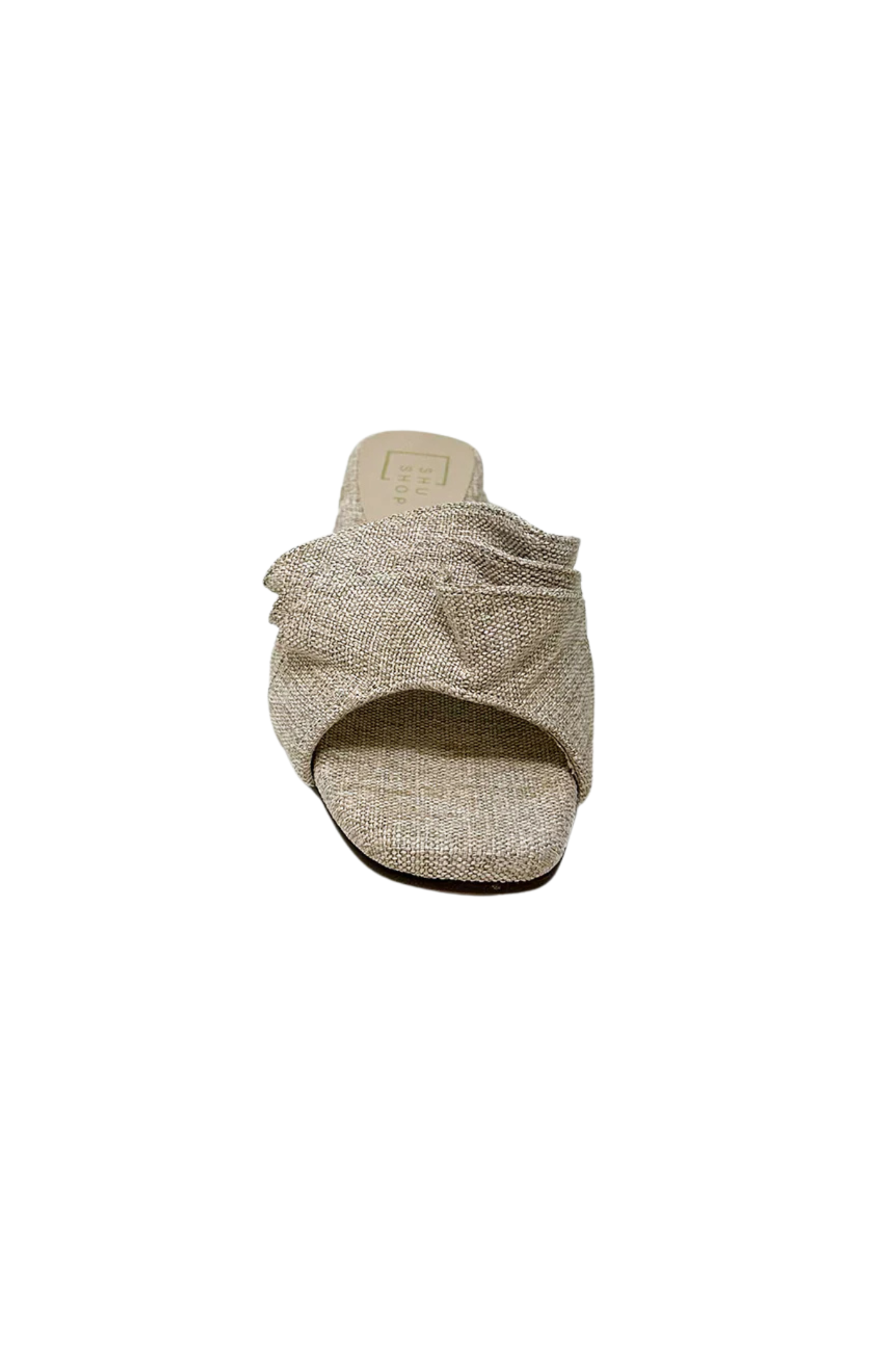 SHUSHOP DAISY SLIDES, FLATS, SANDALS, WOVEN SANDAL
