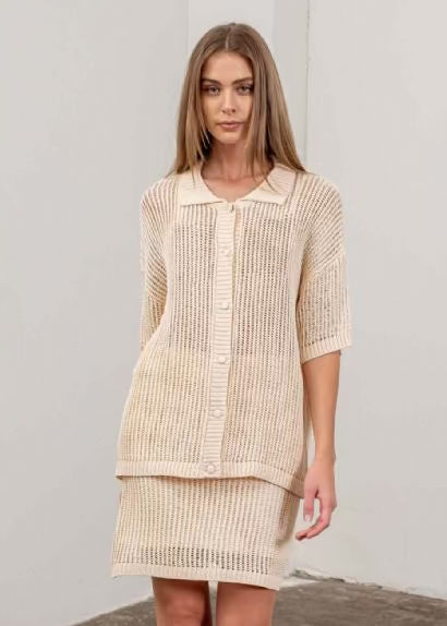 ALEX CROCHET MINI SKIRT