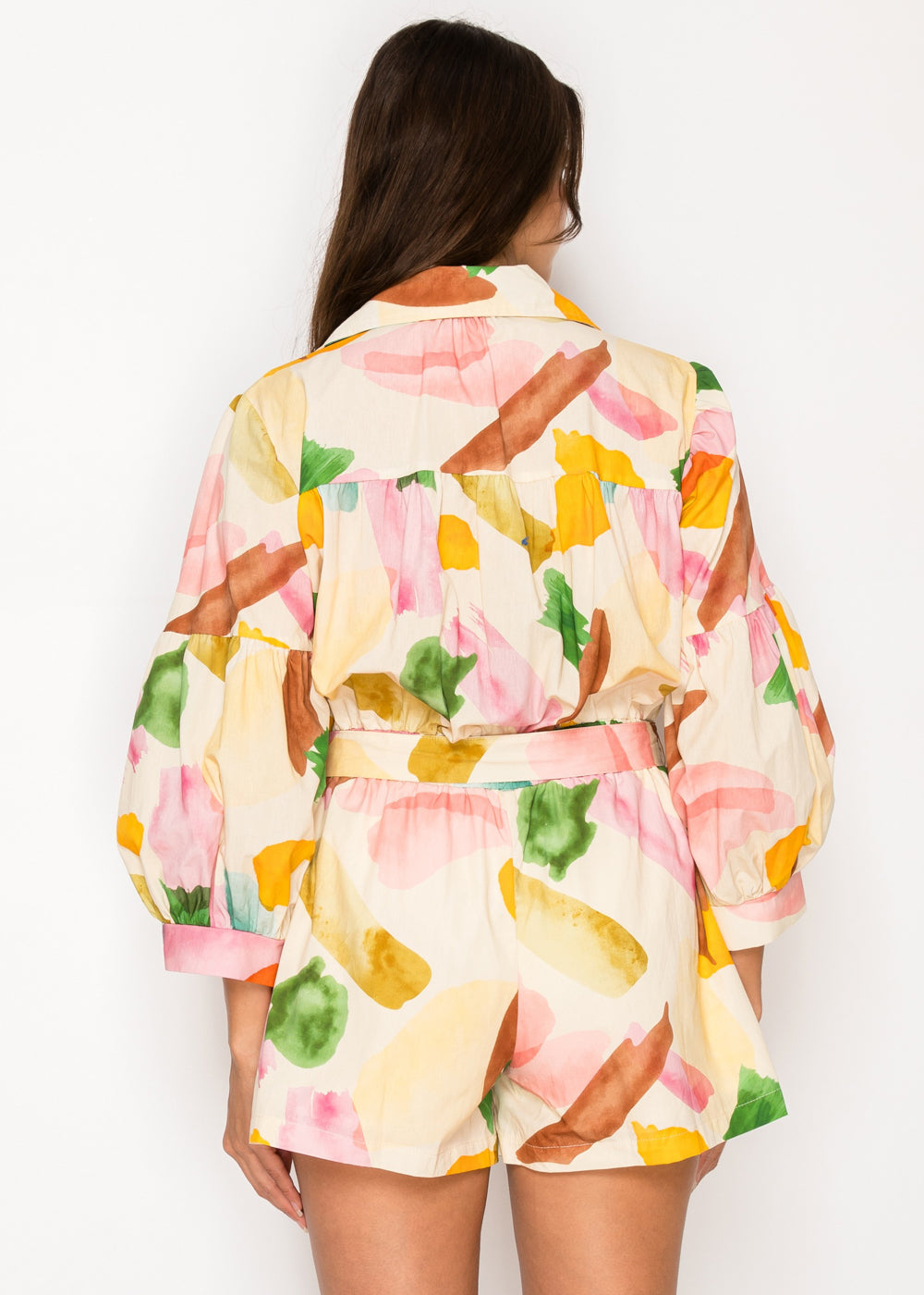 AMY PRINT LONGSLEEVE ROMPER