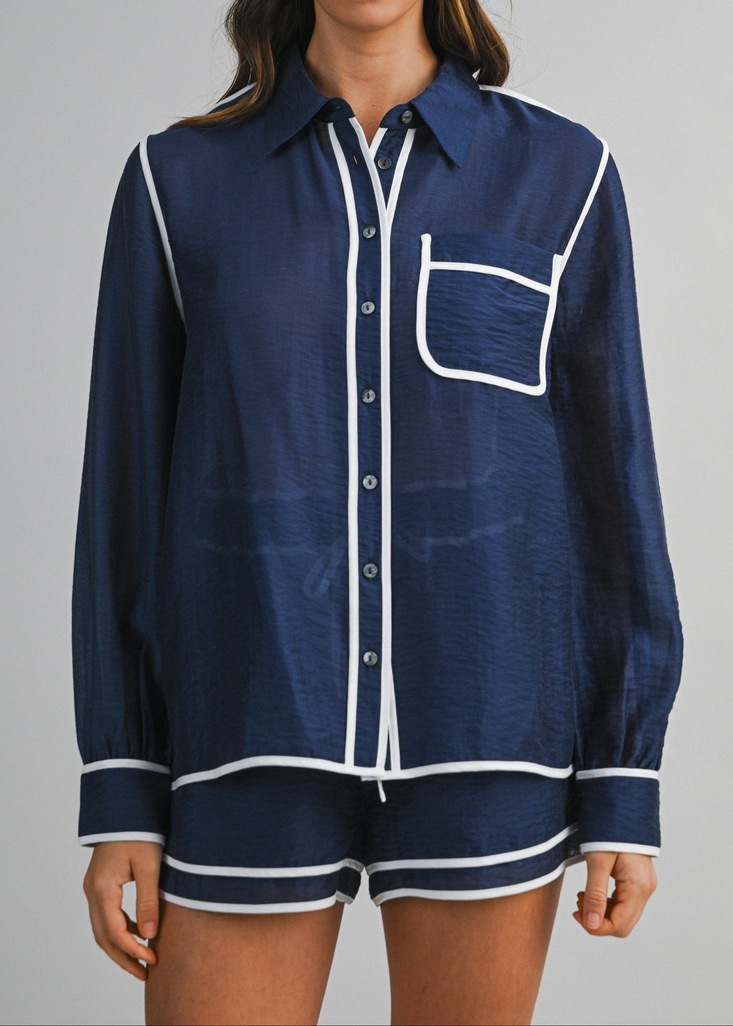 MARIA BUTTON DOWN TOP