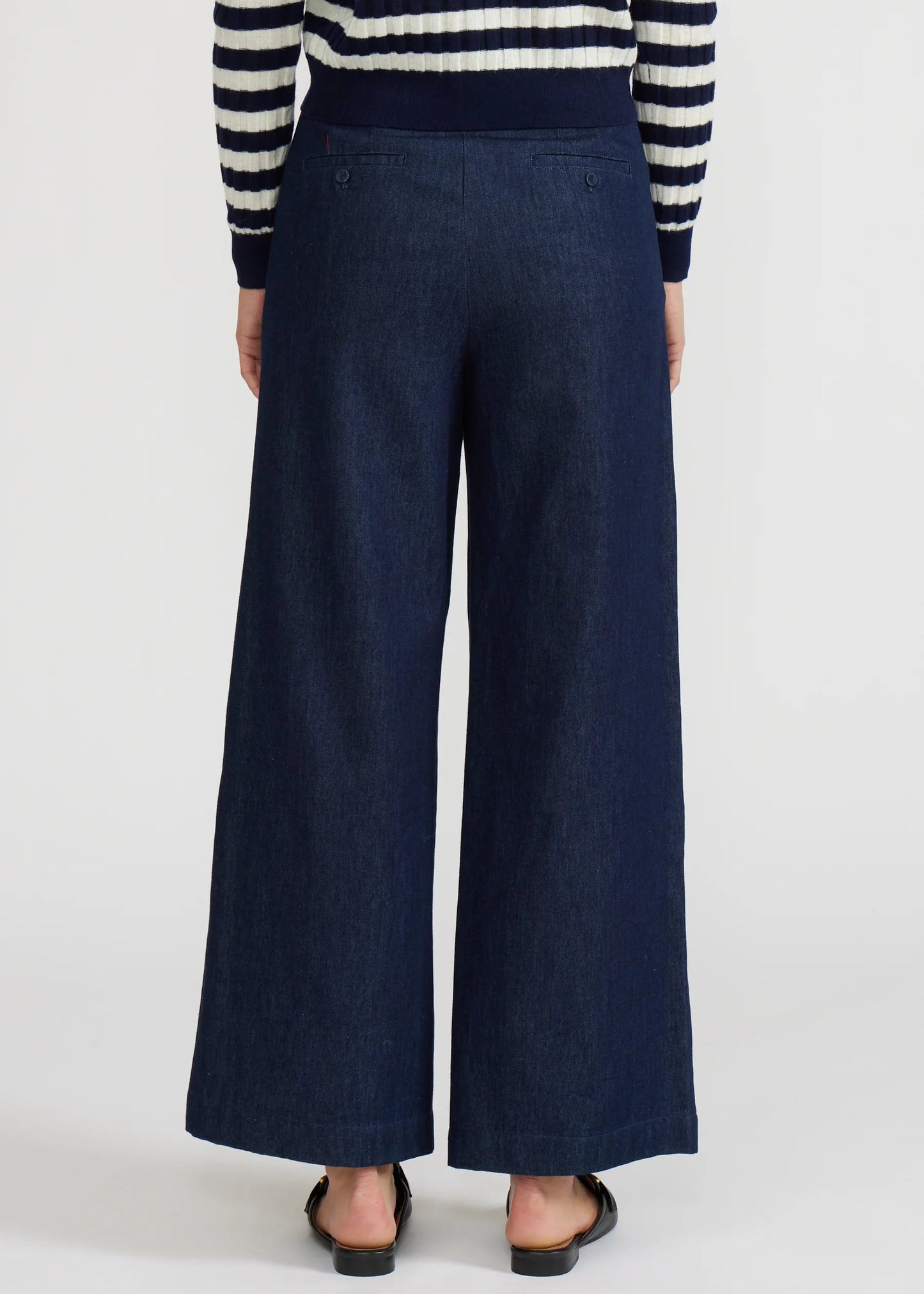 DARK BLUE WIDE-LEG 