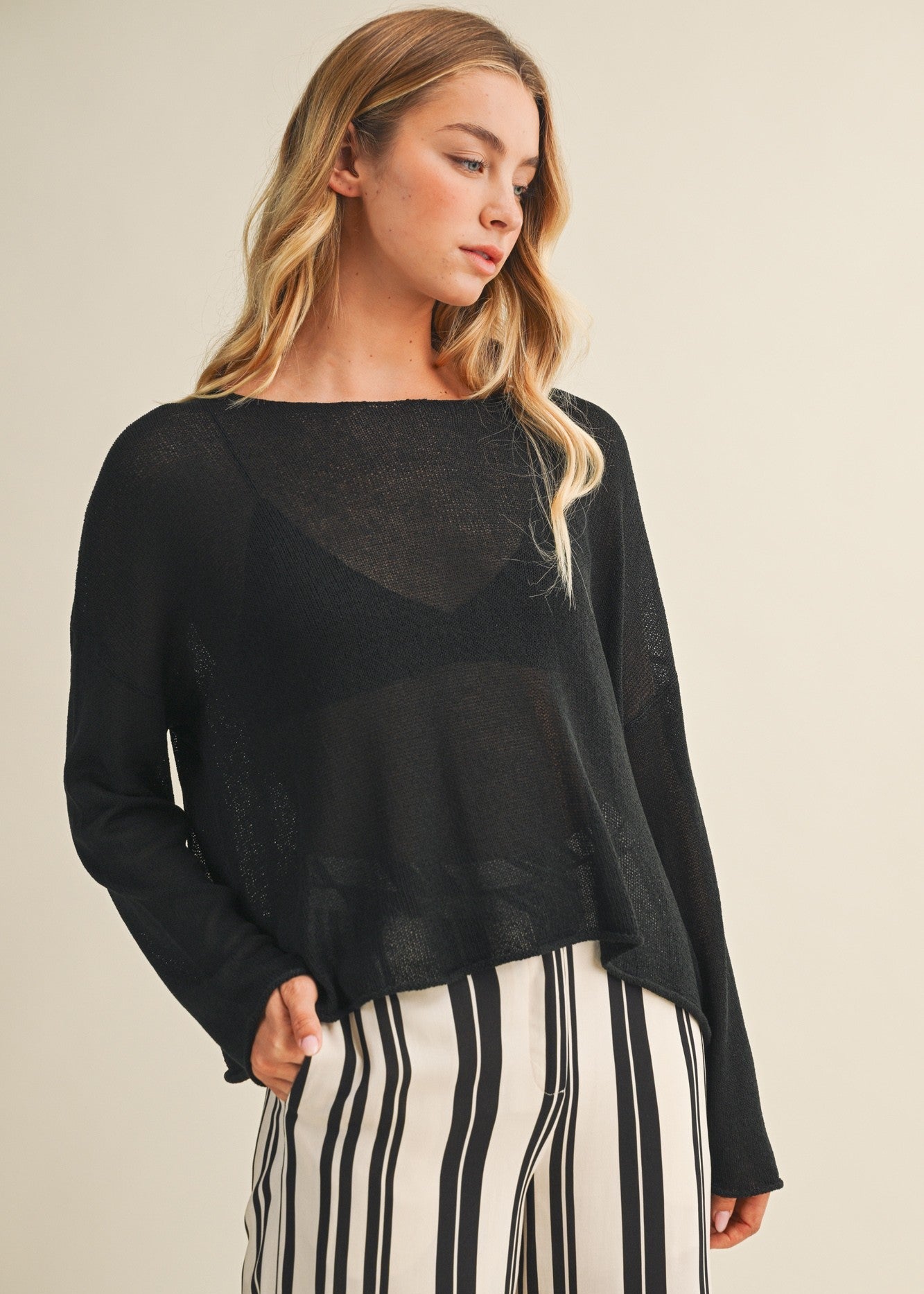 PAULA OVERSIZED SWEATER TOP