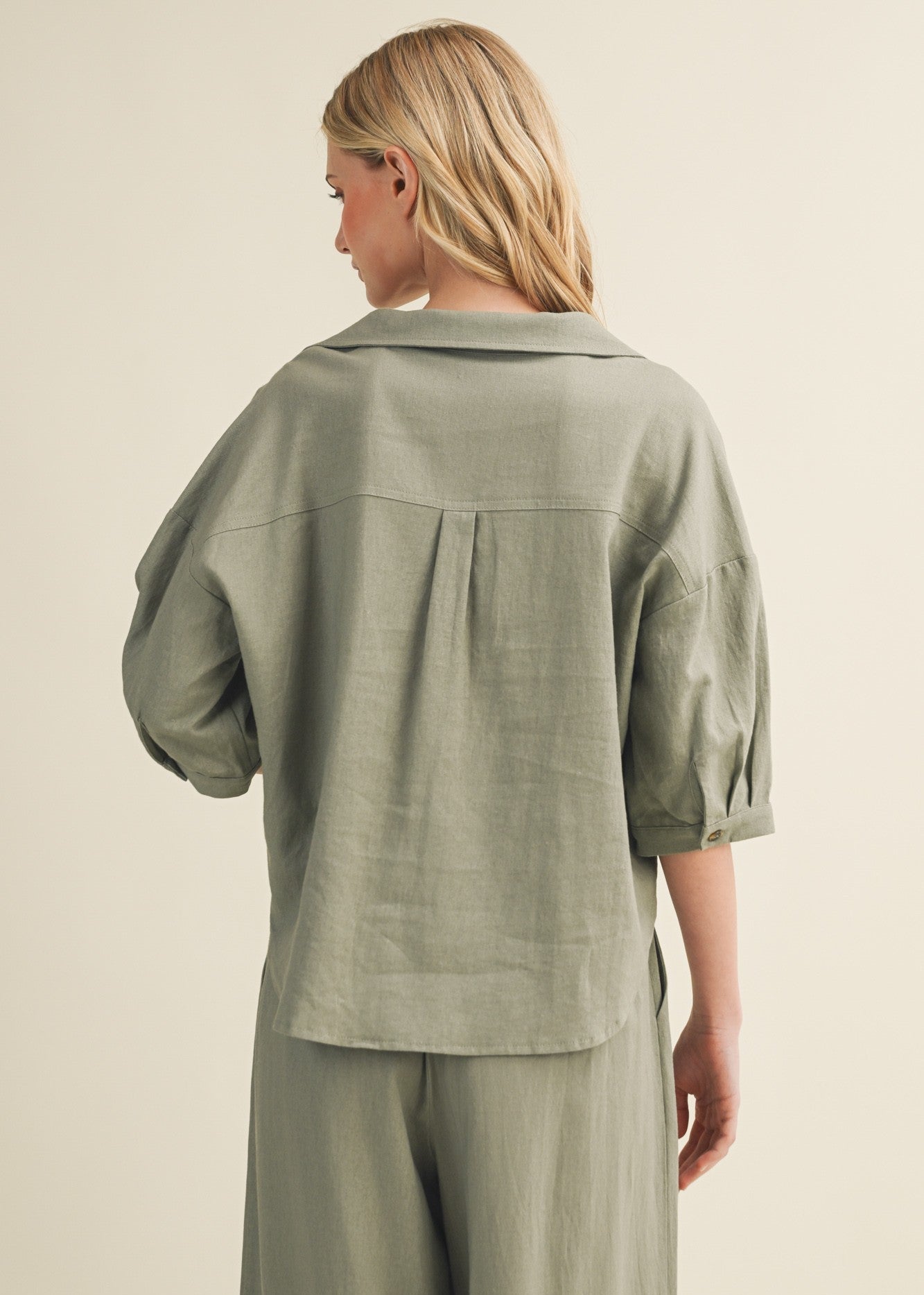 EMMA BUTTON UP TOP